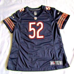 Nike Chicago Bears Football Jersey Woman’s Blue NFL Khalil Mack #52